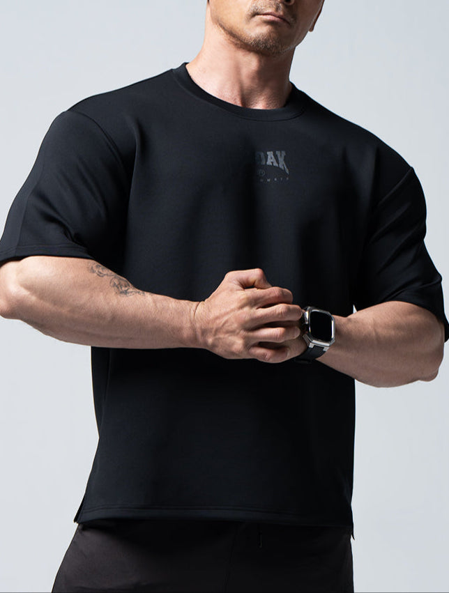 エゴザル　ブラック Vネック ウォームアップウェア　XL AirFlex™ Roaring Oversized Lachlan Sleeve Top【BLACK